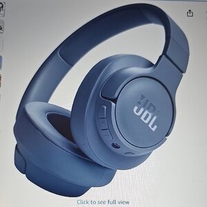 New JBL Tune 720BT- Wireless Over-Ear Headphones 76H Foldable Lightweight Blue